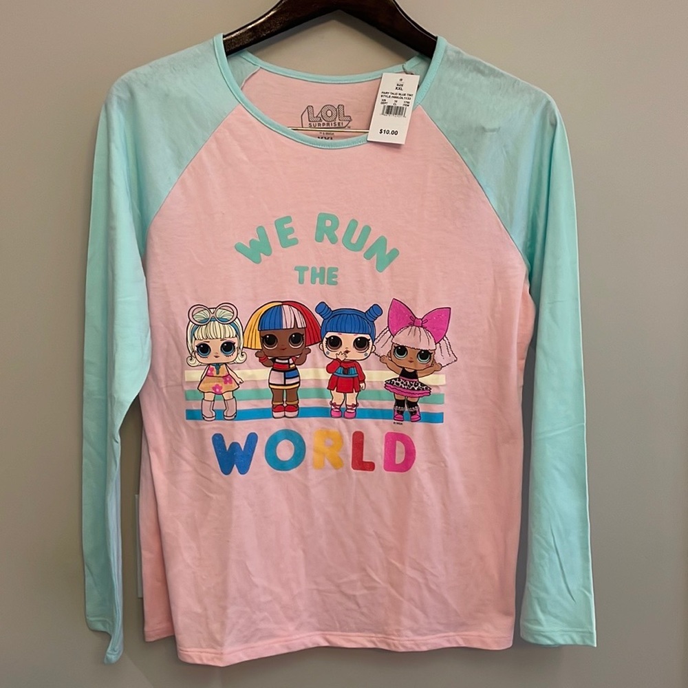 Lol Surprise Girls long sleeve tee/ Size XXL /New w/ tag